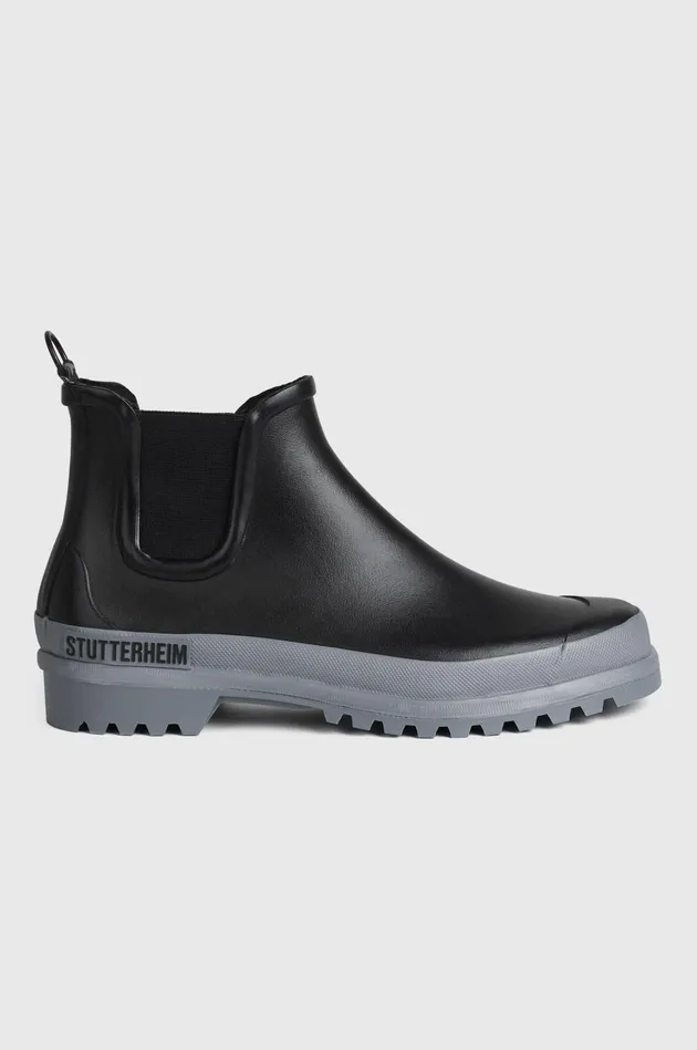 Stutterheim Chelsea Rainwalker BlackGrey Women Chelsea Boots