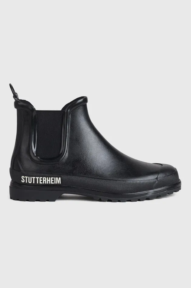 Stutterheim Chelsea Rainwalker Black Women Rain Boots