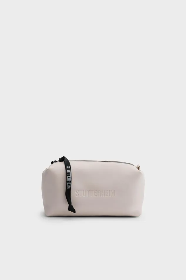 Stutterheim Container Small Wash Bag Light Sand Women Wash Bags
