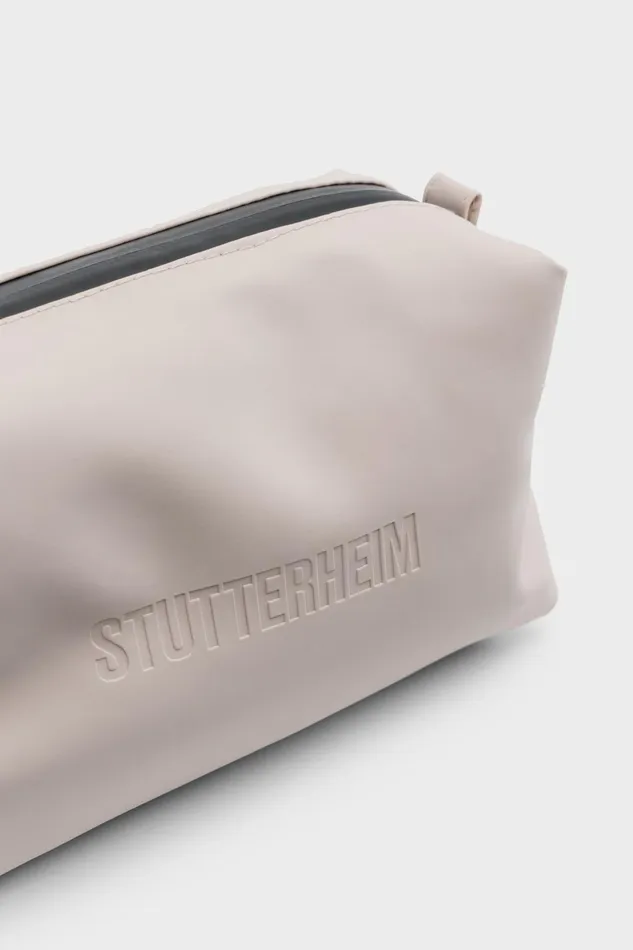 Stutterheim Container Small Wash Bag Light Sand Women Wash Bags