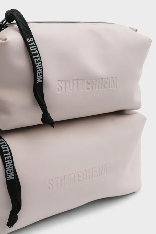 Stutterheim Container Small Wash Bag Light Sand Women Wash Bags