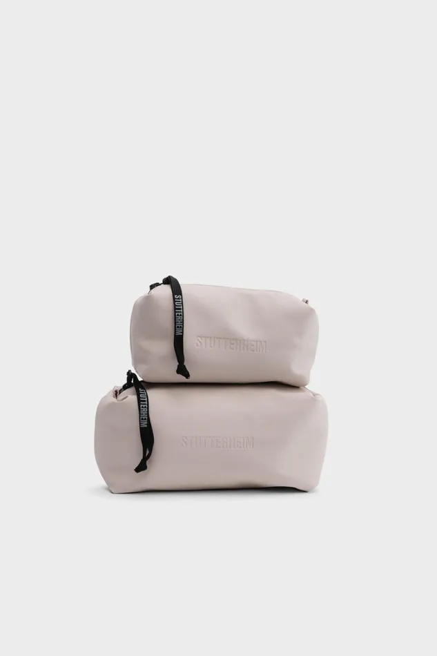 Stutterheim Container Small Wash Bag Light Sand Women Wash Bags