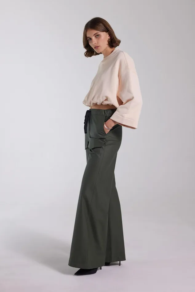 Stutterheim Jarla Trousers Dark Green Women Bottoms