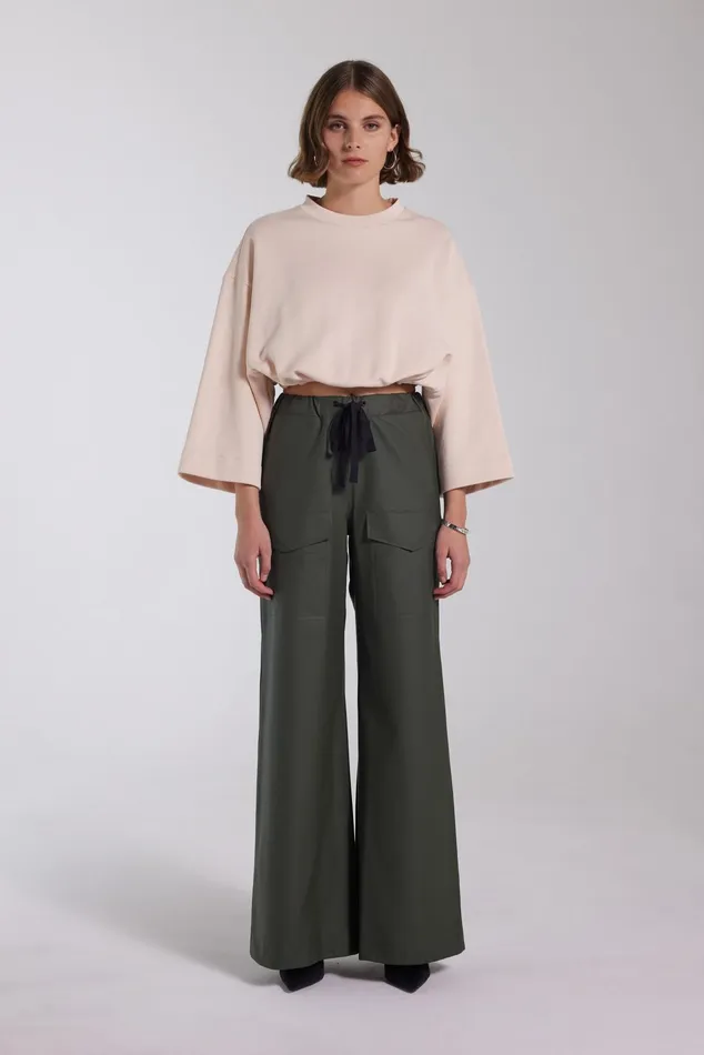 Stutterheim Jarla Trousers Dark Green Women Bottoms