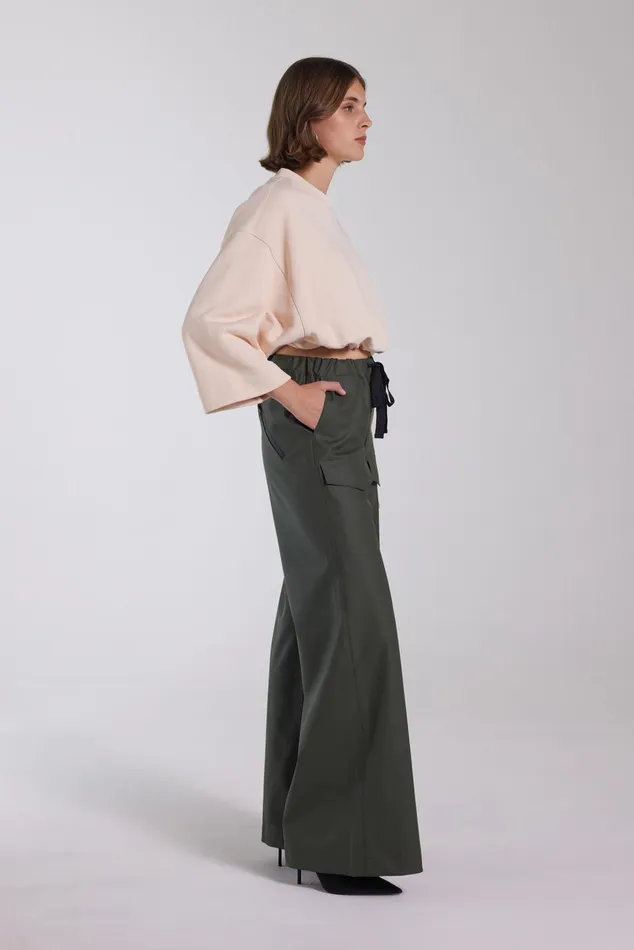Stutterheim Jarla Trousers Dark Green Women Bottoms