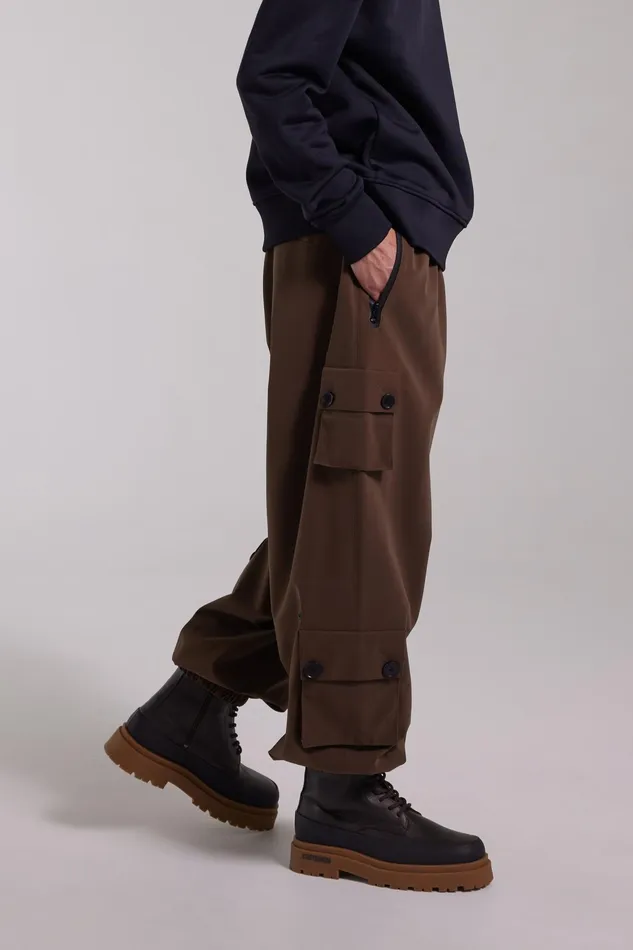 Stutterheim Kvala Matte Trousers Dark Brown Men Trousers
