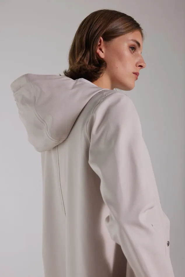Stutterheim Mosebacke Long Raincoat Light Sand Women Long Raincoats