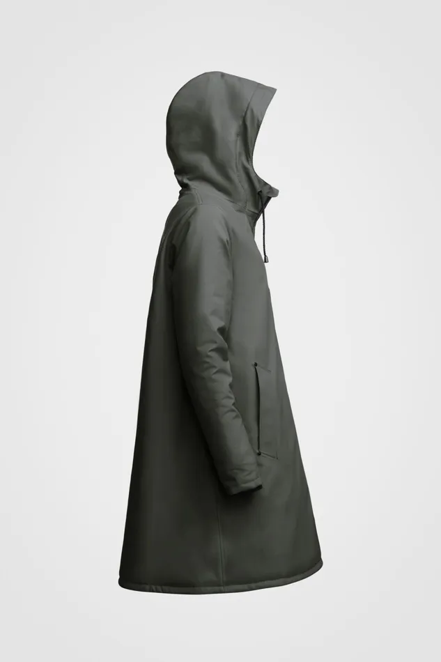 Stutterheim Mosebacke Winter Jacket Green Women Winter Coats