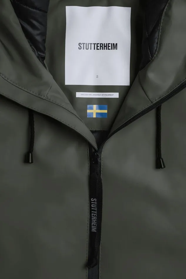Stutterheim Mosebacke Winter Jacket Green Women Winter Coats