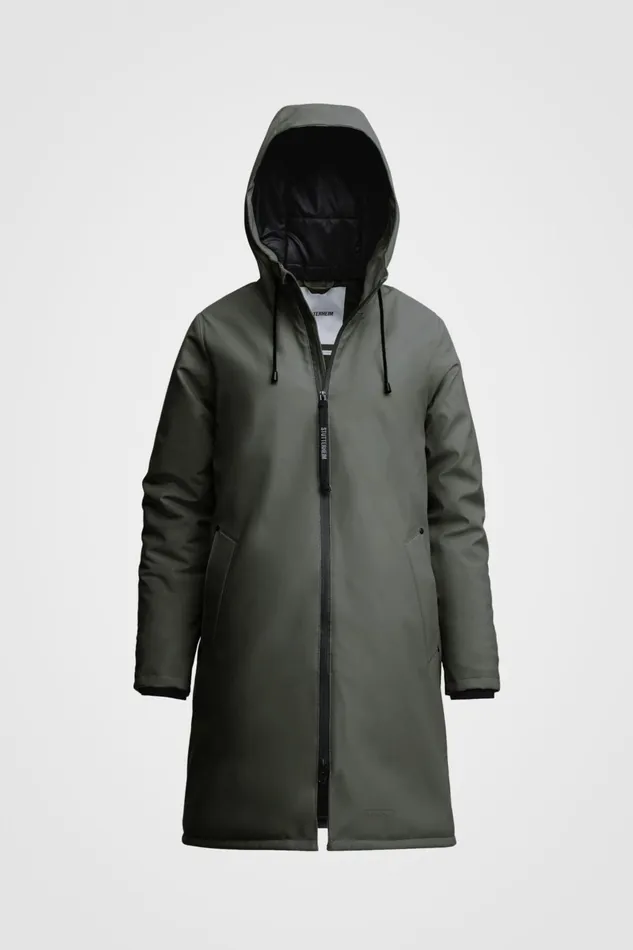 Stutterheim Mosebacke Winter Jacket Green Women Winter Coats