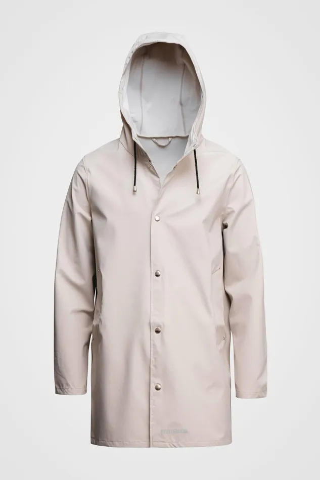 Stutterheim Stockholm Lightweight Raincoat Light Sand Women Raincoats