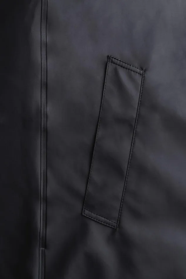 Stutterheim Stockholm Long Winter Jacket Black Women Long Raincoats