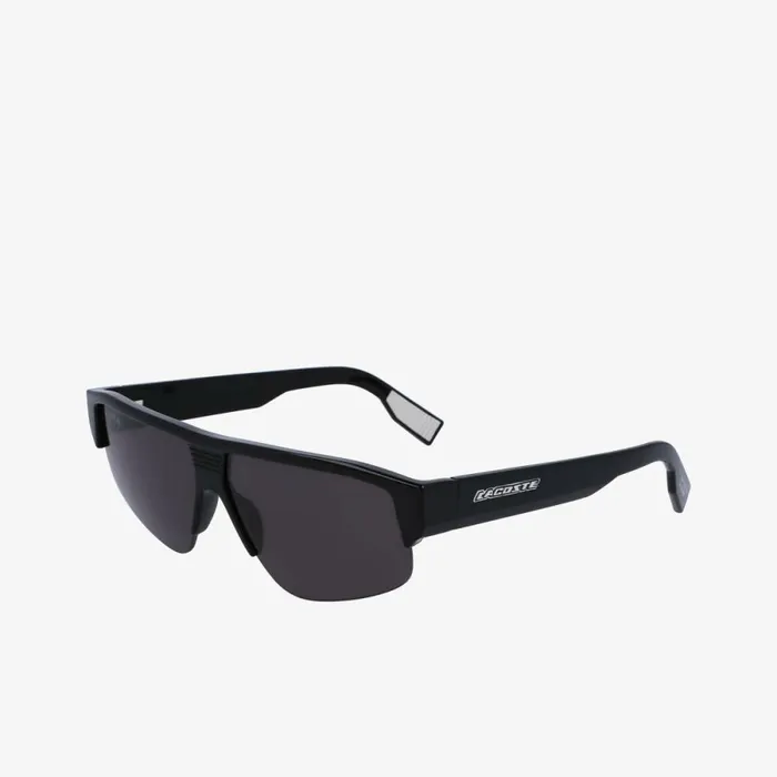 Sunglasses MenWomen Lacoste Unisex Mask Active Sunglasses Matt Black 001