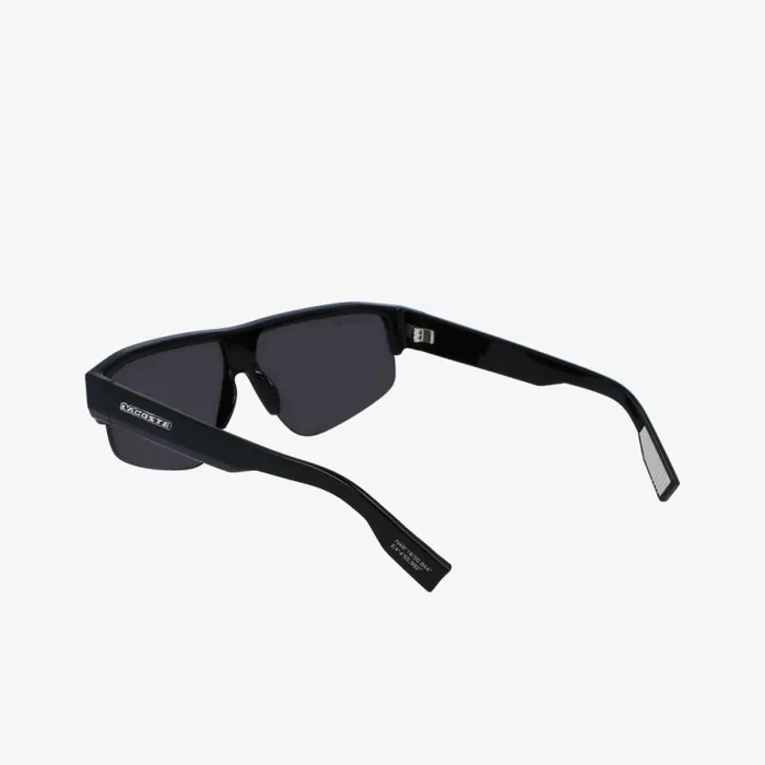 Sunglasses MenWomen Lacoste Unisex Mask Active Sunglasses Matt Black 001
