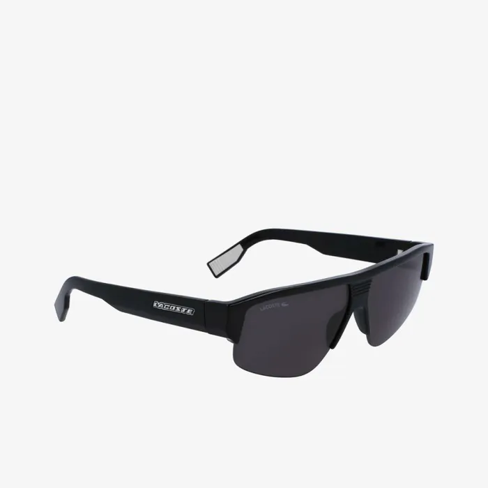 Sunglasses MenWomen Lacoste Unisex Mask Active Sunglasses Matt Black 001