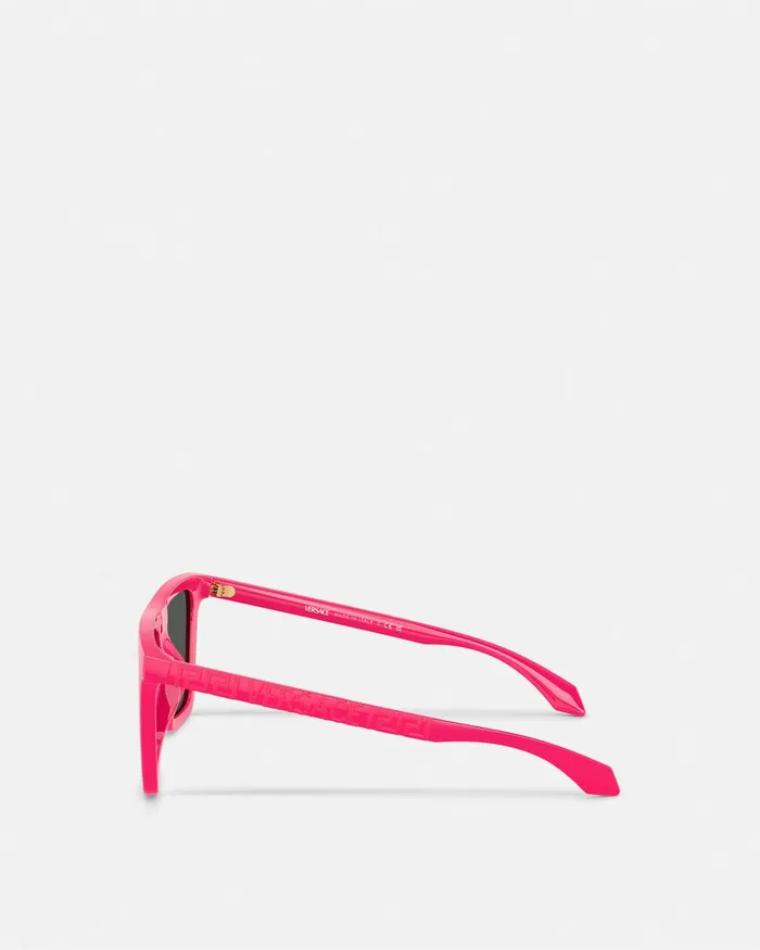 Sunglasses WomenMen Versace Greca Sunglasses Fuchsia