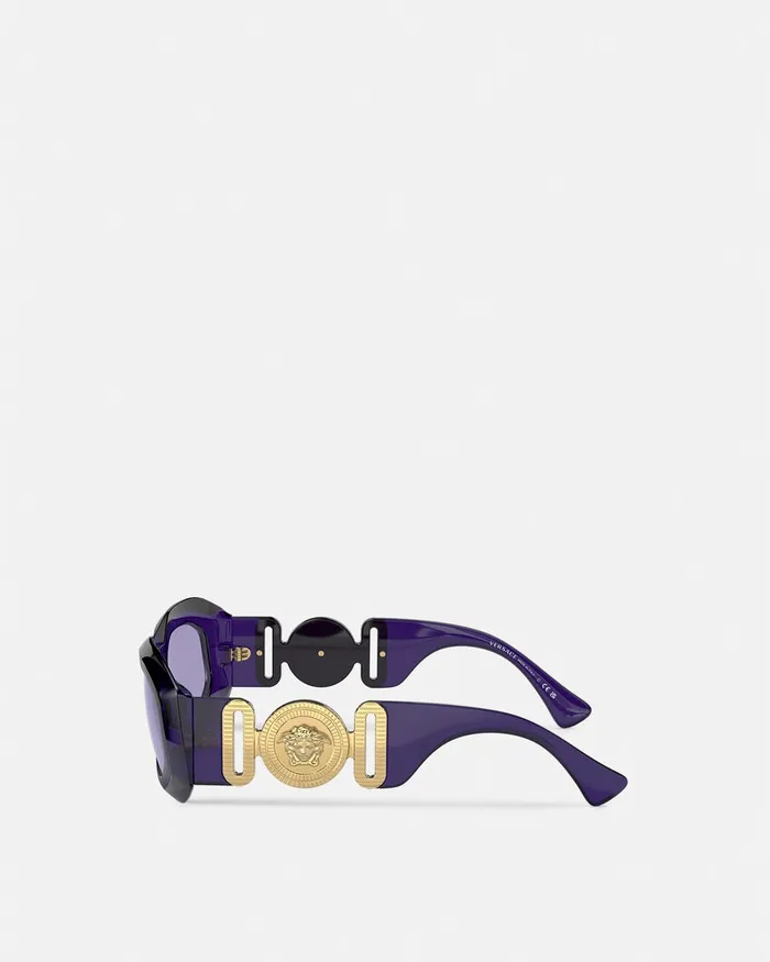 Sunglasses WomenMen Versace Maxi Medusa Biggie Sunglasses Purple