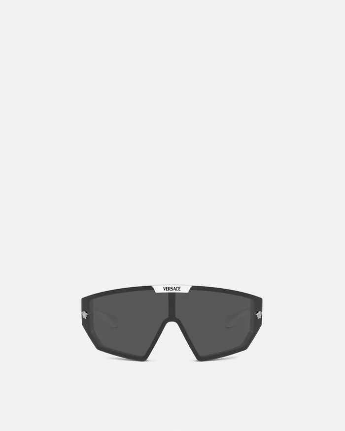 Sunglasses WomenMen Versace Maxi Medusa Horizon Sunglasses Havana