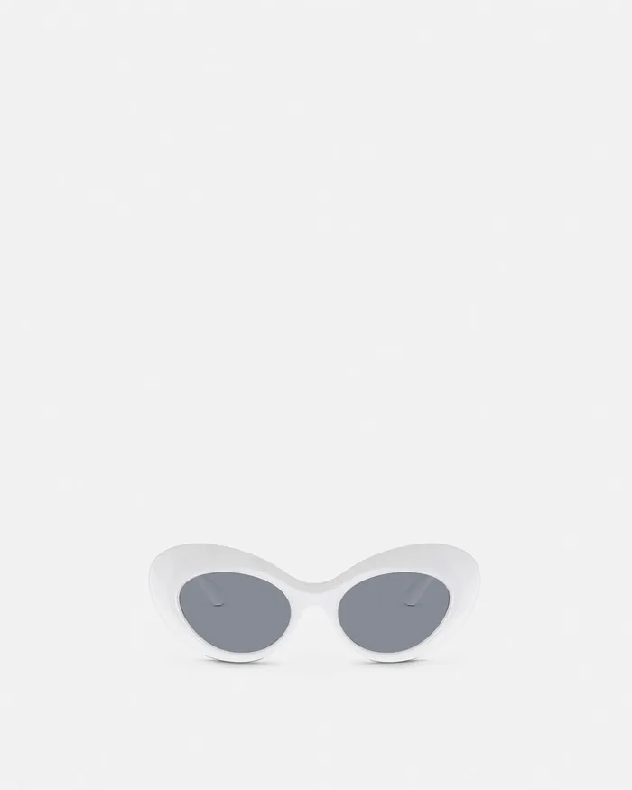 Sunglasses Women Versace Maxi La Medusa Oval Sunglasses Havana