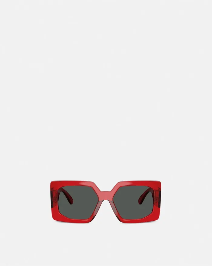 Sunglasses Women Versace Medusa Biggie Maxi Sunglasses Red
