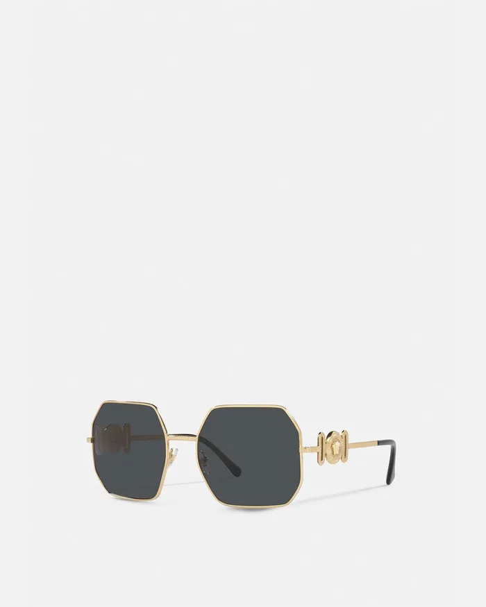 Sunglasses Women Versace Medusa Biggie Sunglasses Blackgold