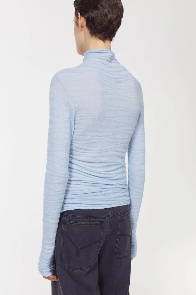 Swania Knitted Sweater Fog Blue Women Rodebjer Knitwear