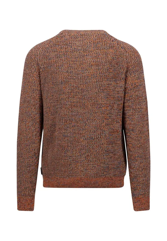 Sweater Men FYNCHHATTON Moulin Sweater Made Of Cotton Dark Tealruby Redflame