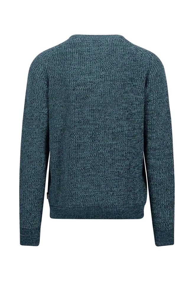 Sweater Men FYNCHHATTON Moulin Sweater Made Of Cotton Dark Tealruby Redflame