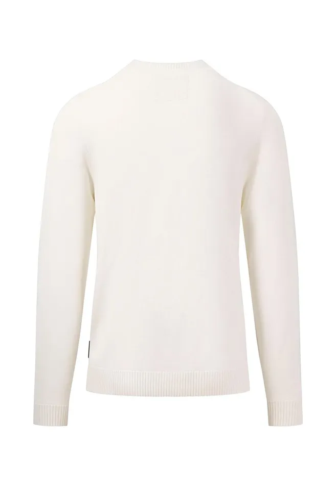Sweater Men FYNCHHATTON Soft Cottonknit Sweater With A Round Neckline Offwhitecrystal Blueorient Rednavy Sweater Men FYNCHHATTON Soft Cottonknit Sweater With A Round Neckline Offwhitecrystal Blueorient Rednavy