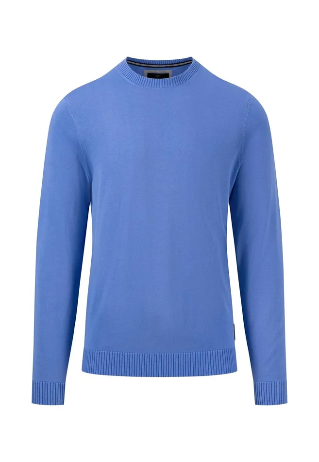 Sweater Men FYNCHHATTON Soft Cottonknit Sweater With A Round Neckline Offwhitecrystal Blueorient Rednavy Sweater Men FYNCHHATTON Soft Cottonknit Sweater With A Round Neckline Offwhitecrystal Blueorient Rednavy