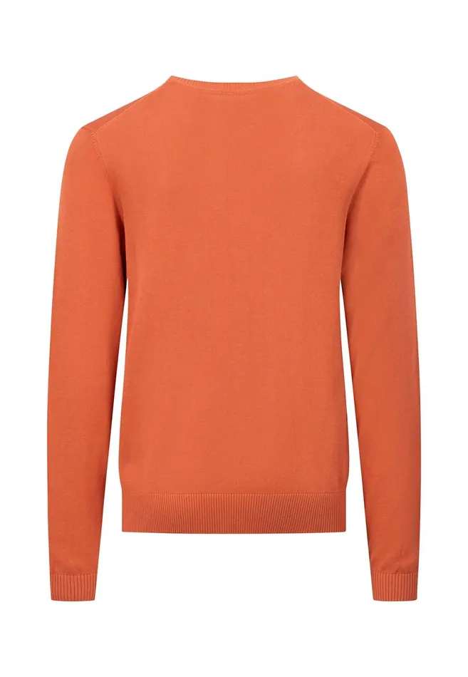 Sweater Men FYNCHHATTON Soft Cottonknit Sweater With A Round Neckline Offwhitecrystal Blueorient Rednavy Sweater Men FYNCHHATTON Soft Cottonknit Sweater With A Round Neckline Offwhitecrystal Blueorient Rednavy