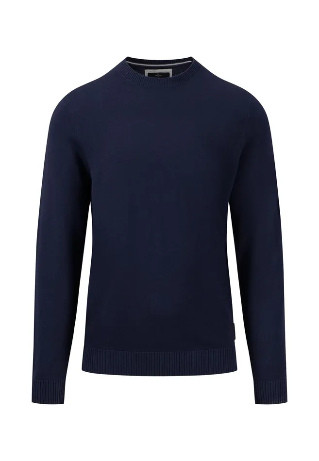 Sweater Men FYNCHHATTON Soft Cottonknit Sweater With A Round Neckline Offwhitecrystal Blueorient Rednavy Sweater Men FYNCHHATTON Soft Cottonknit Sweater With A Round Neckline Offwhitecrystal Blueorient Rednavy
