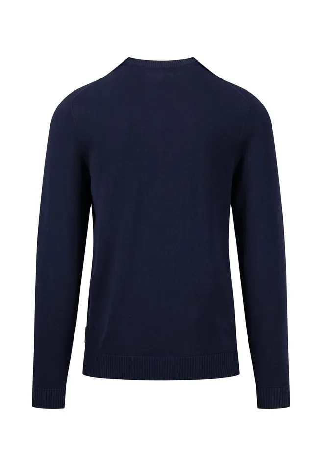 Sweater Men FYNCHHATTON Soft Cottonknit Sweater With A Round Neckline Offwhitecrystal Blueorient Rednavy Sweater Men FYNCHHATTON Soft Cottonknit Sweater With A Round Neckline Offwhitecrystal Blueorient Rednavy