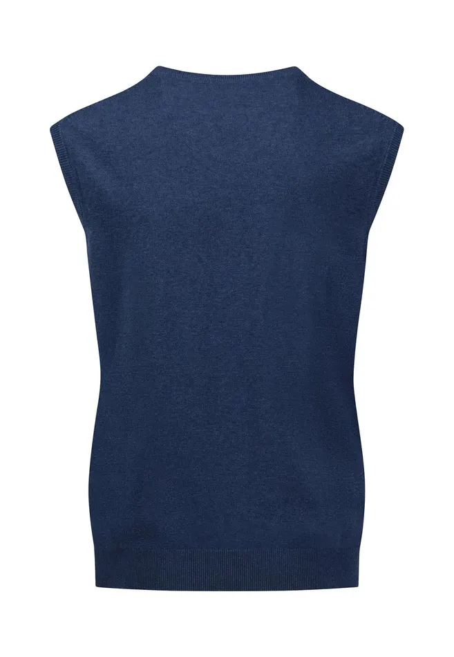Sweater Men FYNCHHATTON String Pullunder Made Of Fine Cotton Steelnavypoppy Rednightstrong Blue