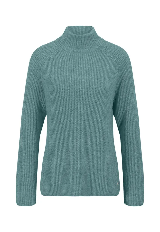 Sweater Women FYNCHHATTON Knitting Sweater Made Of Wool Mix With Turtlenecks Gray Taupeaqua Seawinter Beigeelegant Pink