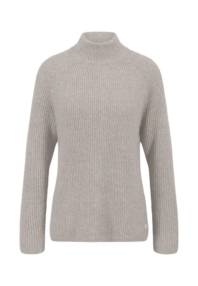 Sweater Women FYNCHHATTON Knitting Sweater Made Of Wool Mix With Turtlenecks Gray Taupeaqua Seawinter Beigeelegant Pink