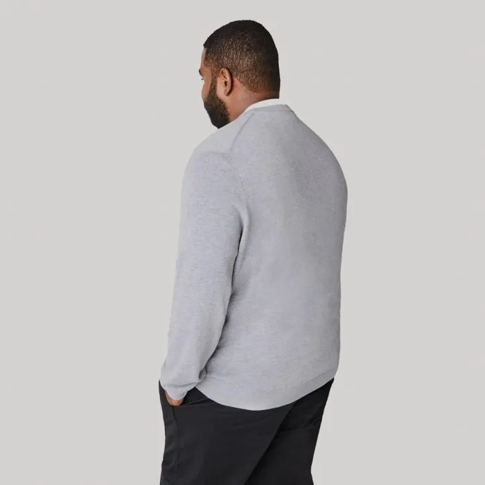 Sweaters and Sweatshirts Men Lacoste Crew Neck Cotton Sweater Grey Chine Cca