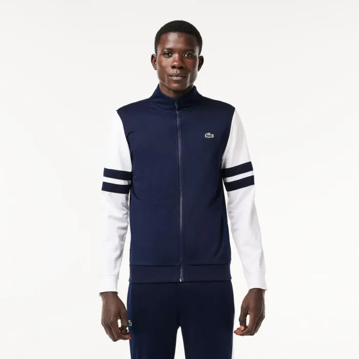 Sweaters and Sweatshirts Men Lacoste Men039s AbrasionResistant ZipUp Tennis Sweatshirt Navy Blue White 525 Sweaters and Sweatshirts Men Lacoste Men039s AbrasionResistant ZipUp Tennis Sweatshirt Navy Blue White 525