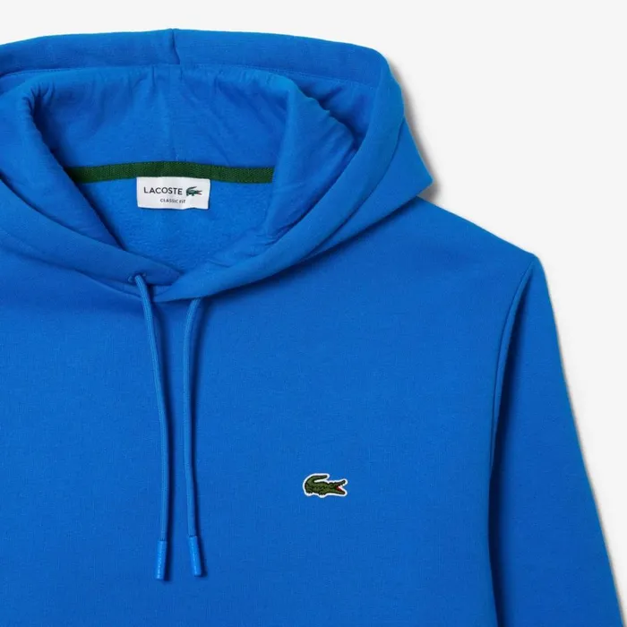 Sweaters and Sweatshirts Men Lacoste Men039s Classic Fit Cotton Blend Hoodie Blue Siy