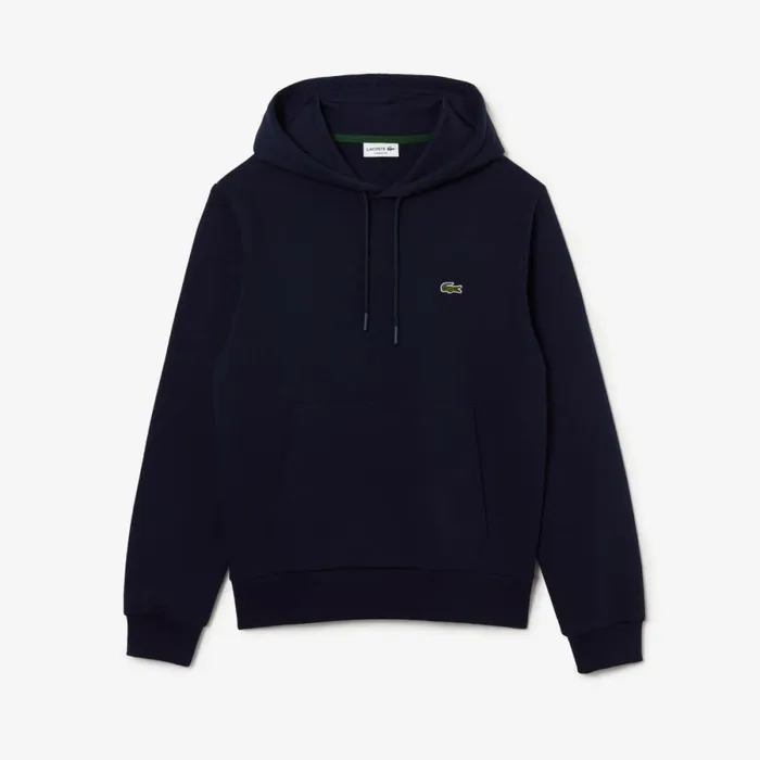 Sweaters and Sweatshirts Men Lacoste Men039s Classic Fit Cotton Blend Hoodie Navy Blue 166