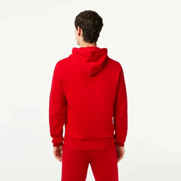 Sweaters and Sweatshirts Men Lacoste Men039s Classic Fit Cotton Blend Hoodie Red 240