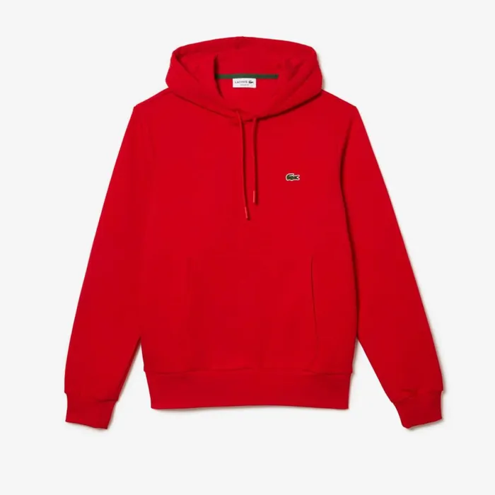 Sweaters and Sweatshirts Men Lacoste Men039s Classic Fit Cotton Blend Hoodie Red 240