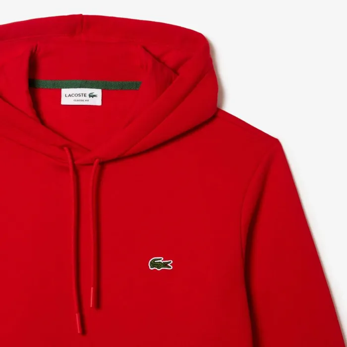 Sweaters and Sweatshirts Men Lacoste Men039s Classic Fit Cotton Blend Hoodie Red 240