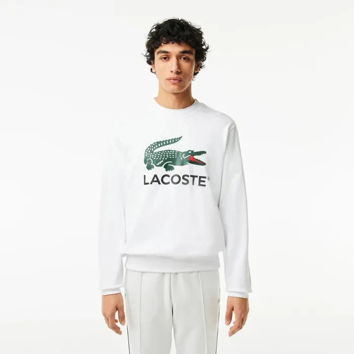 Sweaters and Sweatshirts Men Lacoste Men039s Classic Fit Cotton Fleece Sweatshirt White 001 Sweaters and Sweatshirts Men Lacoste Men039s Classic Fit Cotton Fleece Sweatshirt White 001