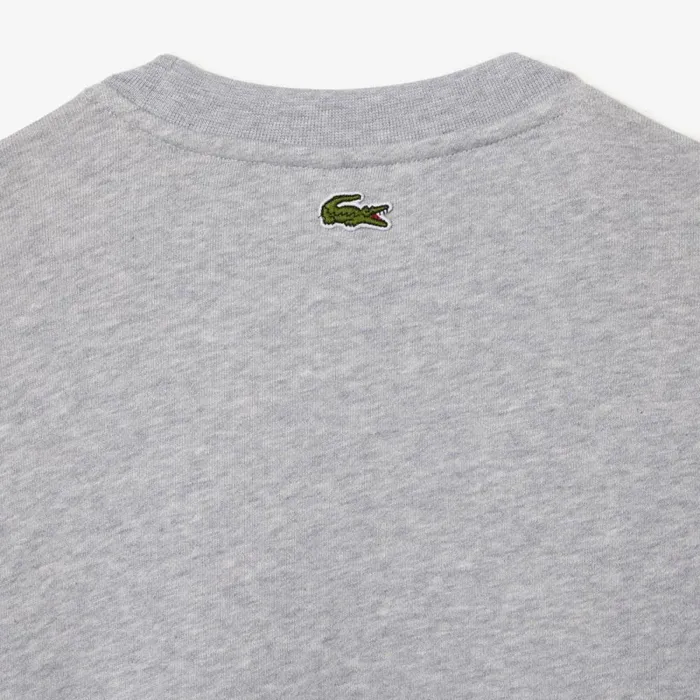 Sweaters and Sweatshirts Men Lacoste Men039s Classic Fit Croc Print Sweatshirt Grey Chine Cca