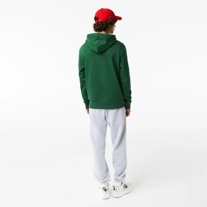 Sweaters and Sweatshirts Men Lacoste Men039s Comic Effect Print Hoodie Pine Green 132