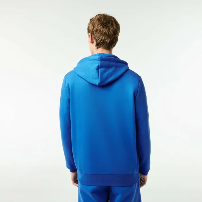 Sweaters and Sweatshirts Men Lacoste Men039s Fleece ZipUp Hoodie Blue Siy
