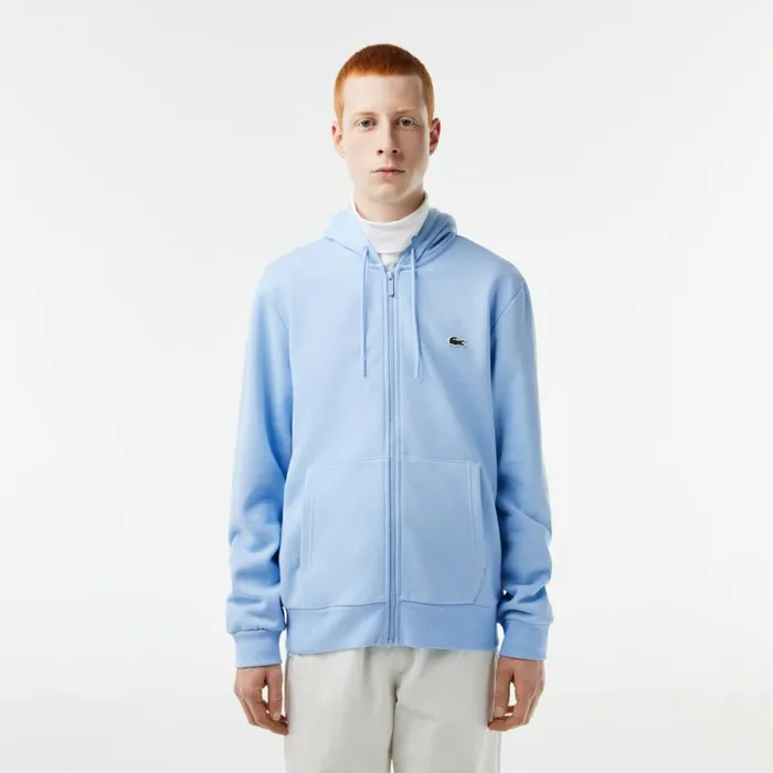 Sweaters and Sweatshirts Men Lacoste Men039s Fleece ZipUp Hoodie Pastel Blue Hbp Sweaters and Sweatshirts Men Lacoste Men039s Fleece ZipUp Hoodie Pastel Blue Hbp
