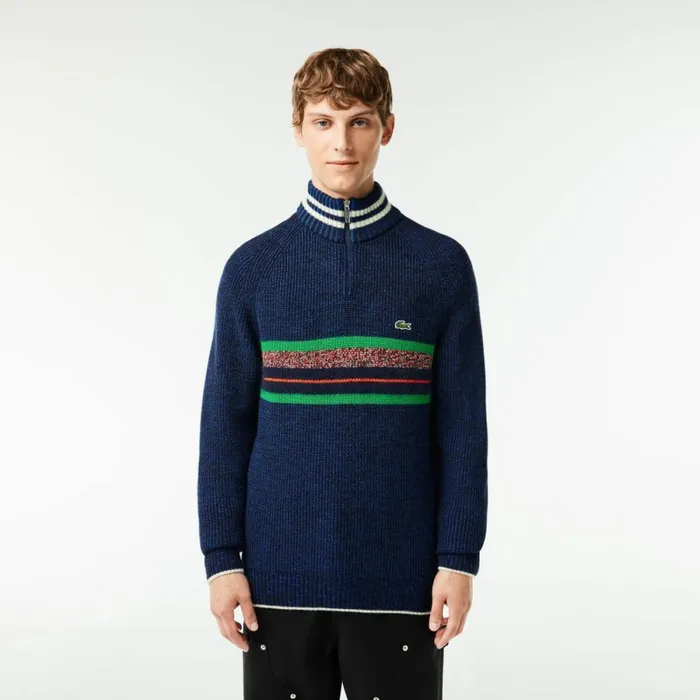 Sweaters and Sweatshirts Men Lacoste Men039s Made In France HighNeck Wool Sweater Navy Blue Blue White Niq Sweaters and Sweatshirts Men Lacoste Men039s Made In France HighNeck Wool Sweater Navy Blue Blue White Niq