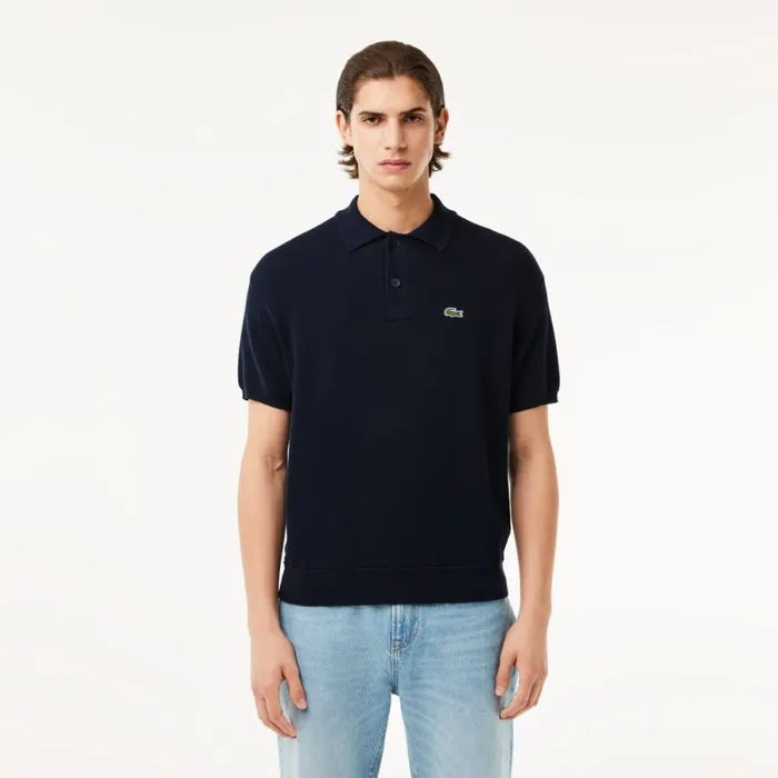 Sweaters and Sweatshirts Men Lacoste Men039s Organic Cotton Polo Sweater Navy Blue 423 Sweaters and Sweatshirts Men Lacoste Men039s Organic Cotton Polo Sweater Navy Blue 423